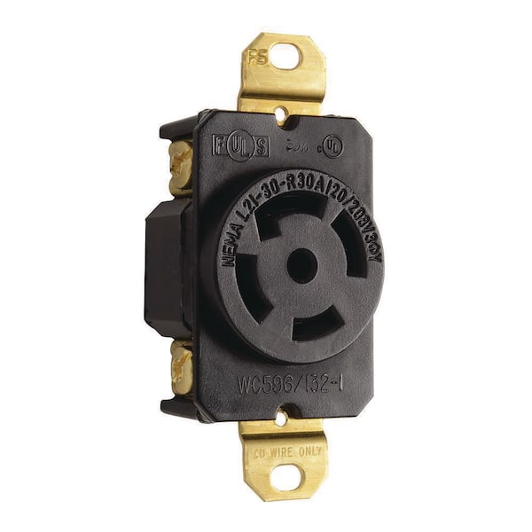 Legrand Pass & Seymour Turnlok 30 Amp 120/208-Volt NEMA L21-30R Locking Receptacle