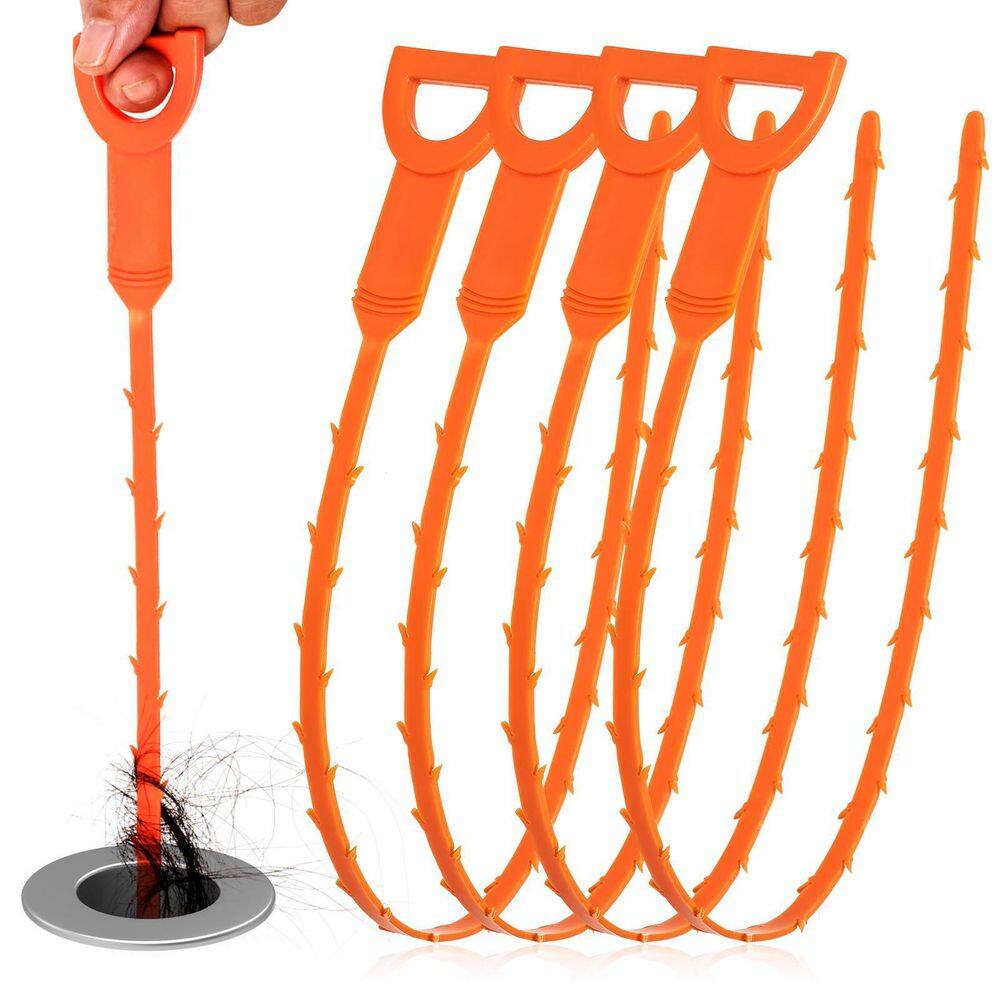 20 in. H x 0.47 in. W x 0.47 in. D Drain Snake Clog Remover for Kitchen, Shower, Tub, Toilet, and Drain Opener (4-Pack) price history on PriceWatchPro