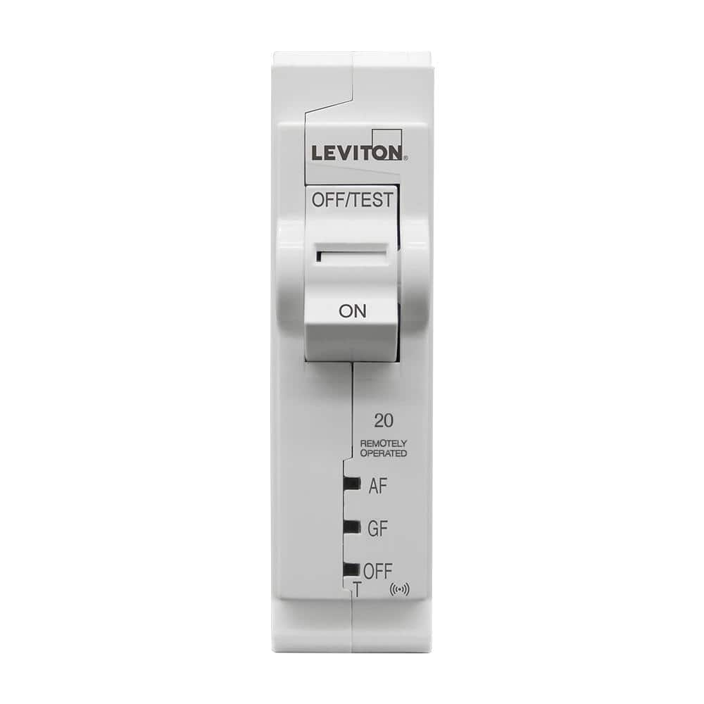 Leviton 1-Pole 20 Amp, 120-Volt, 2nd Gen Wi-Fi Smart Dual Function AFCI/GFCI Circuit Breaker 10kA Interrupt Rating, Thermal Mag