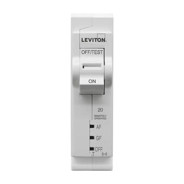 Leviton 1-Pole 20 Amp, 120-Volt, 2nd Gen Wi-Fi Smart Dual Function AFCI/GFCI Circuit Breaker 10kA Interrupt Rating, Thermal Mag