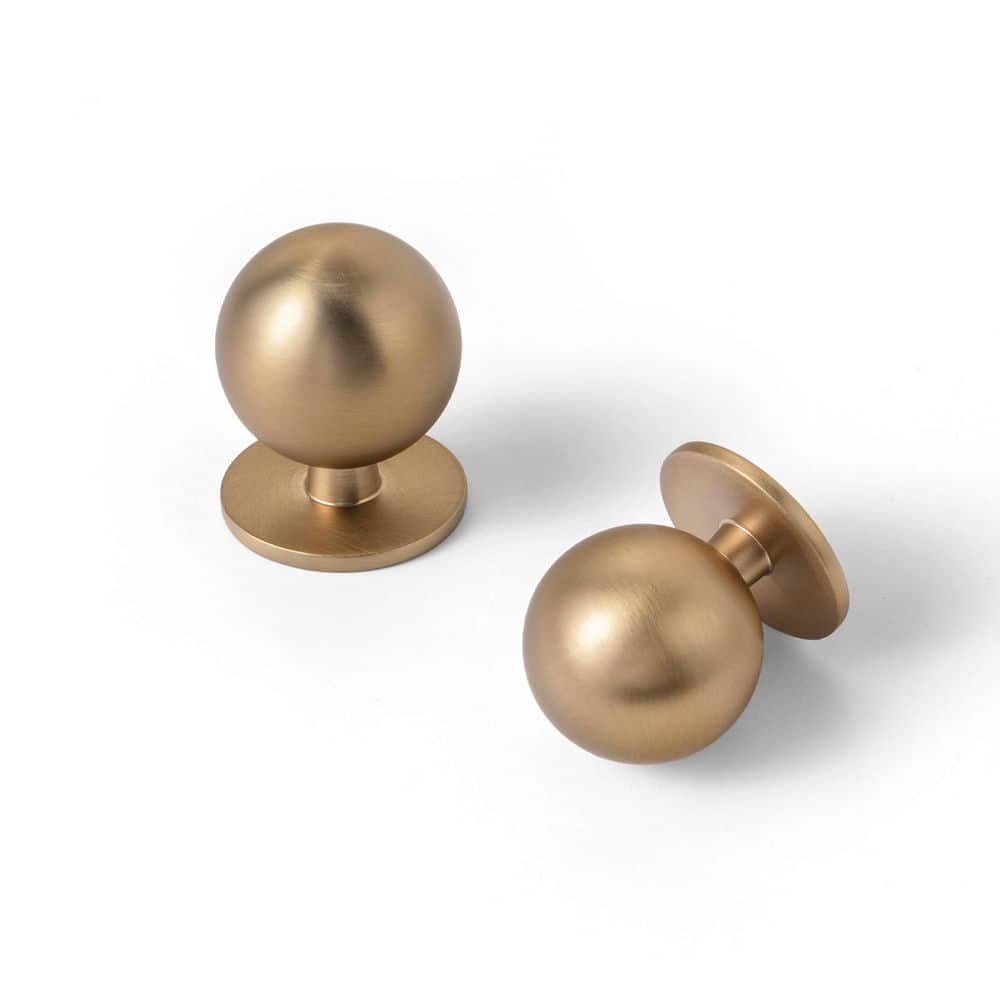 12-Pack 1 in. (25mm) Sleek Round Champagne Bronze Zinc Alloy Ball Cabinet Knobs price history on PriceWatchPro