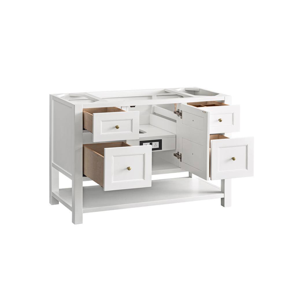 Breckenridge 48" White Solid Wood Single Vanity