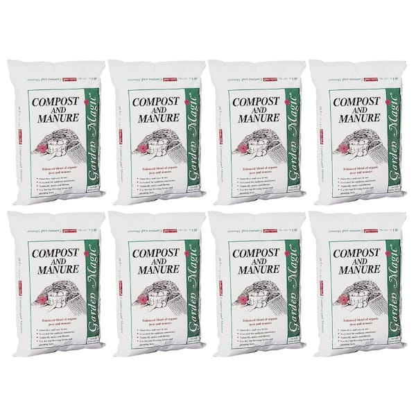 Unbranded Lawn Garden Compost and Manure Blend, 40 Pound Bag (8-Pack)