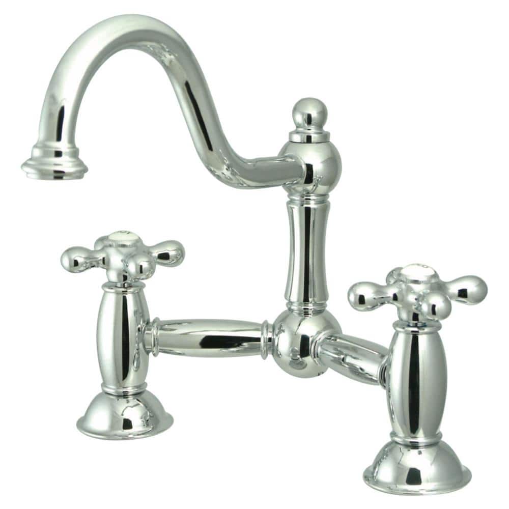 Restoration Bridge 8-in. Widespread 2-Handle Bathroom Faucet in Chrome price history on PriceWatchPro