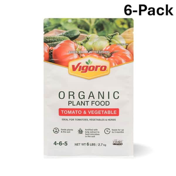 6 lb. Organic Tomato and Vegetable Plant Food 4-6-5 (6-Pack)