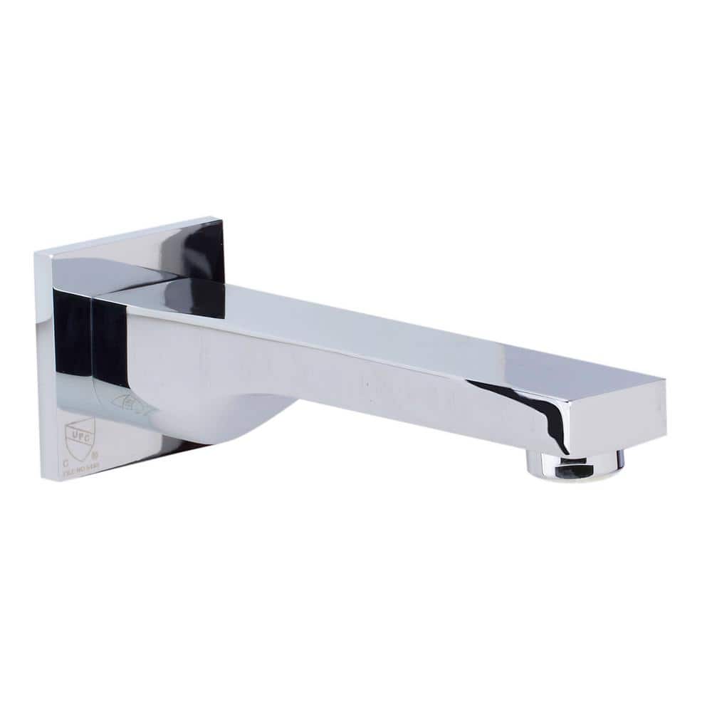 Single-Handle Spout with Sleek Modern Design in Polished Chrome