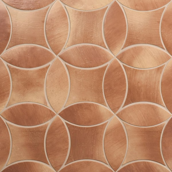 Dorel Terracotta 3.14 in. x 7.87 in. Petal and Kite Matte Porcelain Floor and Wall Tile (10.57 sq. ft. / Case)