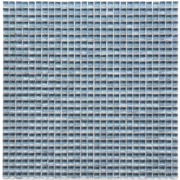 Solistone Atlantis Damsel Blue 11-3/4 in. x 11-3/4 in. x 6.35 mm Polished Glass Mosaic Wall Tile (9.58 sq. ft. / case)