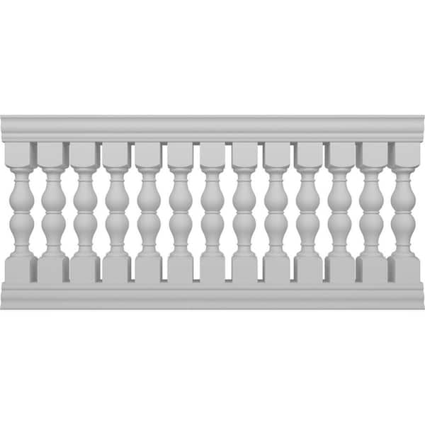 Ekena Millwork Fiberthane Avalon Balustrade 84 in. L x 42 in. H Fiberglass Railing Kit