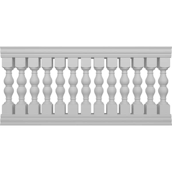 Ekena Millwork Fiberthane Avalon Balustrade 84 in. L x 42 in. H Fiberglass Railing Kit