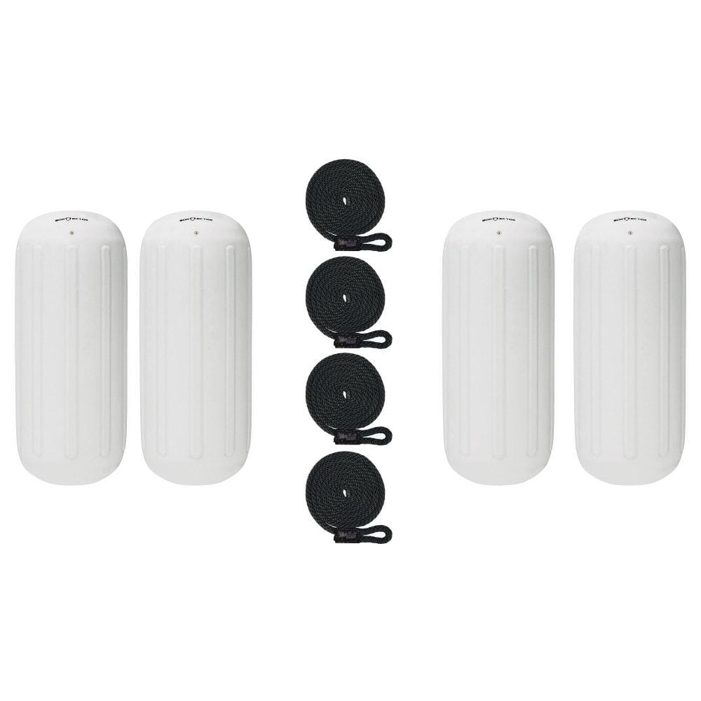 8.5 in. x 20 in. BoatTector HTM Inflatable Fender Value in White (4-Pack) price history on PriceWatchPro