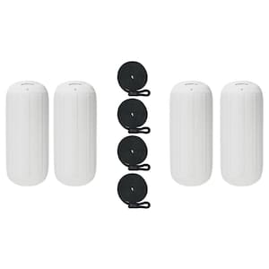 8.5 in. x 20 in. BoatTector HTM Inflatable Fender Value in White (4-Pack)