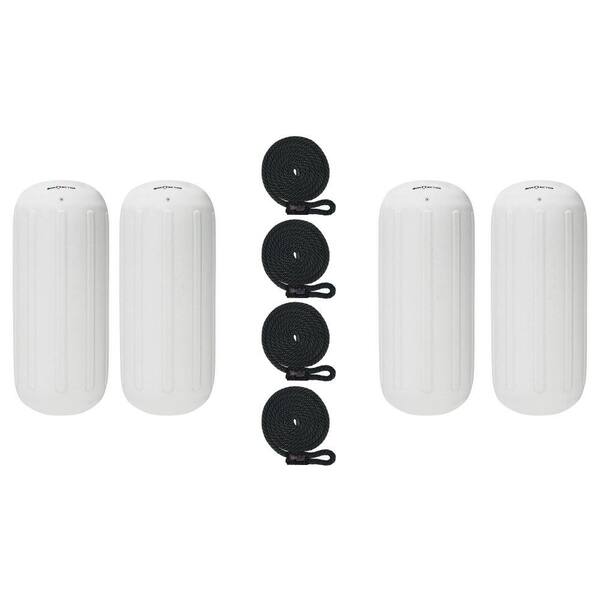Extreme Max 8.5 in. x 20 in. BoatTector HTM Inflatable Fender Value in White (4-Pack)