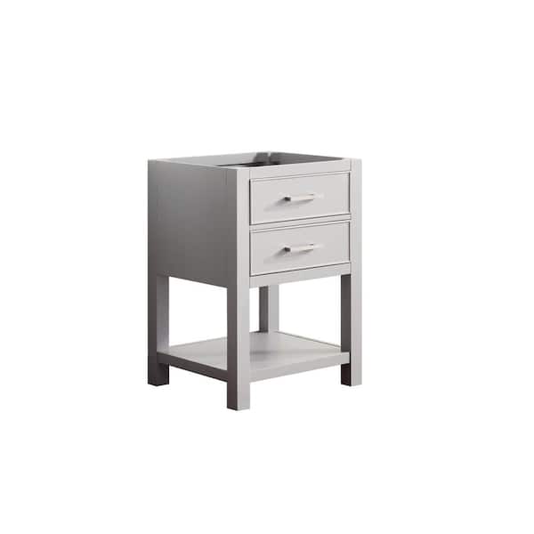 Brooks 24 in. Bath Vanity Cabinet without Top in Chilled Gray