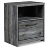 Signature DESIGN BY ASHLEY Baystorm Gray 1-Drawer 20.91 in. W Nightstands B221-91