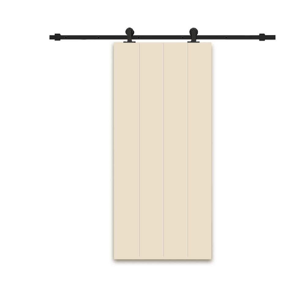 CALHOME 30 in. x 96 in. Beige Painted Composite MDF Paneled