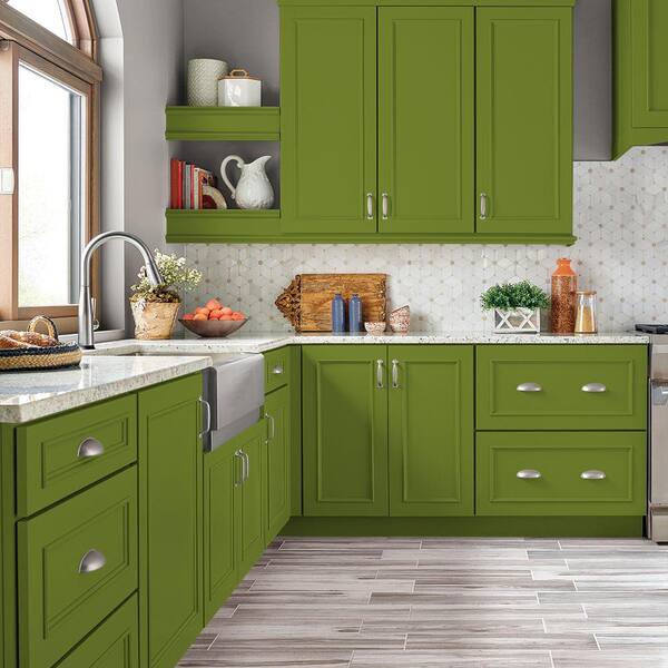 BEHR PREMIUM 1 qt. #P360-7 Sassy Grass Semi-Gloss Enamel Interior