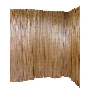 8 ft. W x 8 ft. H Peeled Carbonized Willow Garden Fencing