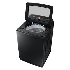 5.4 cu. ft. Extra-Large Capacity Smart Top Load Washer with Pet Care Solution and Auto Dispense System in Brushed Black