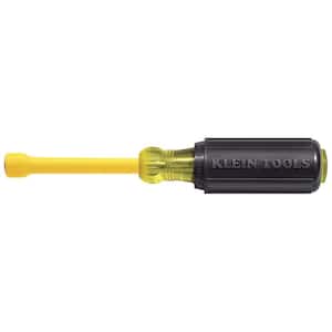 7/16 in. Coated Nut Driver with 3 in. Hollow Shaft- Cushion Grip Handle