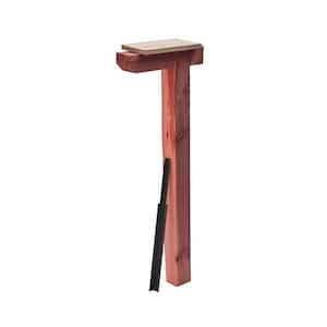 Cedar Drive-In Top Mount Mailbox Post, Natural