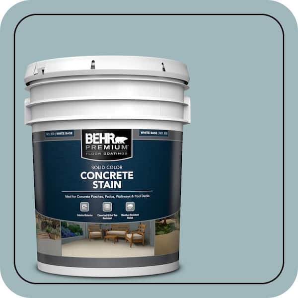 5 gal. #PFC-51 Nautical Blue Solid Color Flat Interior/Exterior Concrete Stain