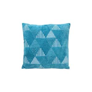 Blue 17.5 in. L x 17.5 in. W Square Flannelette Throw Pillow Set of 2