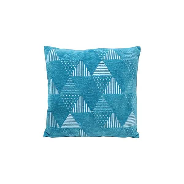 Cesicia Blue 17.5 in. L x 17.5 in. W Square Flannelette Throw Pillow Set of 2