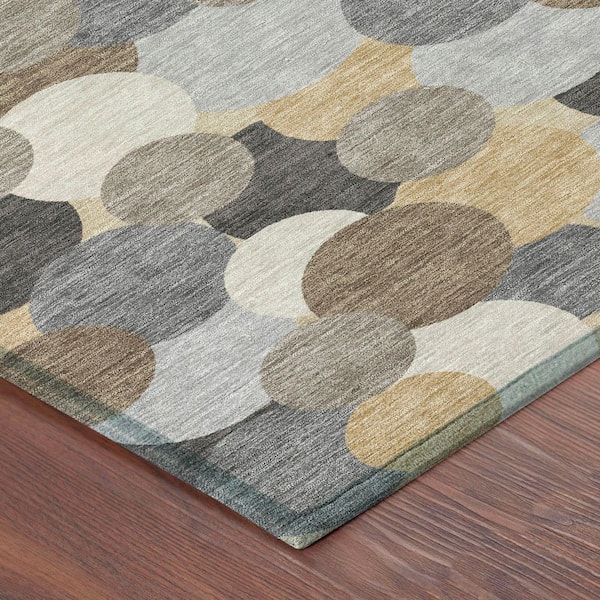 Chantille Machine Washable Indoor/Outdoor Abstract ACN2450 Gray 3 ft. x 5 ft. Area Rug
