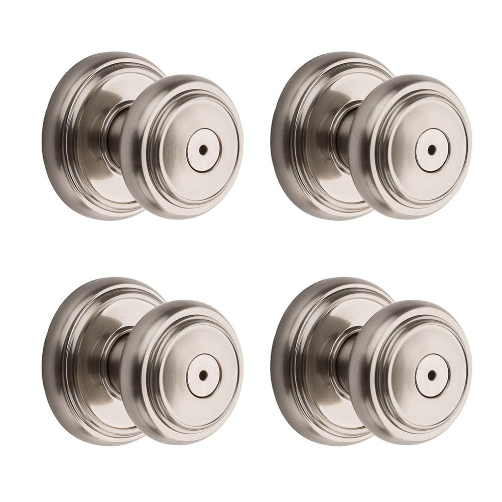 Prestige Alcott Satin Nickel Bed/Bath Door Knob (4-Pack) -  Baldwin, 353ATKRDB154PK