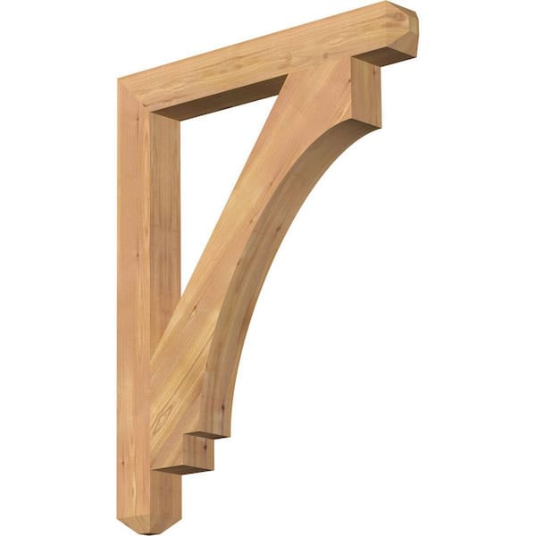 Ekena Millwork 3.5 in. x 36 in. x 28 in. Western Red Cedar Imperial Craftsman Smooth Bracket