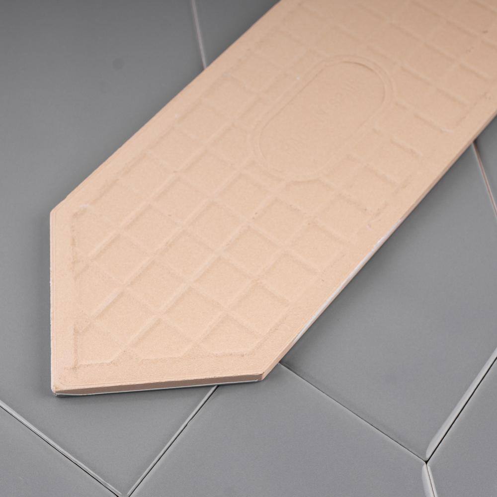 Taylor Gray Polished Ceramic Picket Wall Tile 4x12