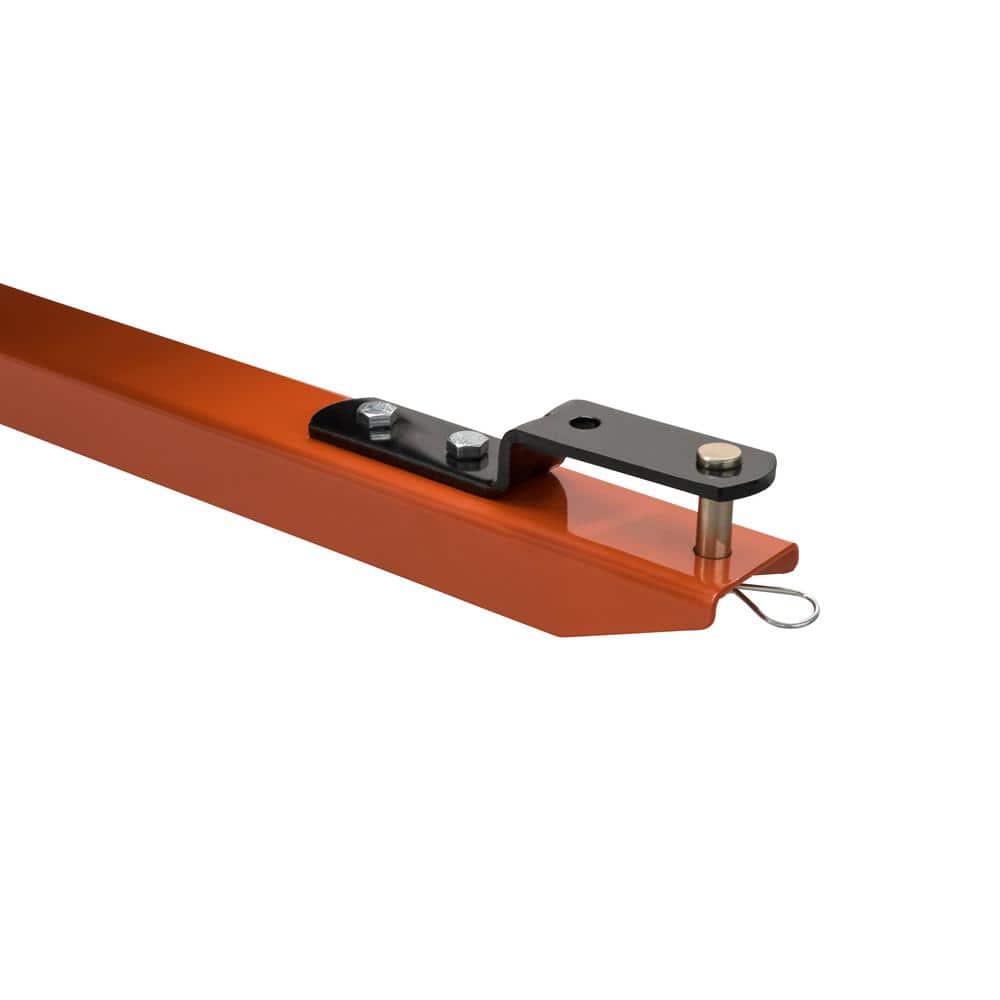 Heavy-Duty Black Poly Dump Cart with Orange Frame