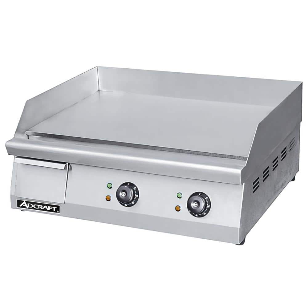 Commercial 372 sq in. Stainless Steel Electric Griddle