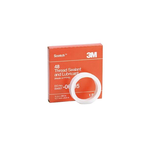 Scotch 1/4 in. x 21 ft. Thread Sealant Tape (Case of 10)