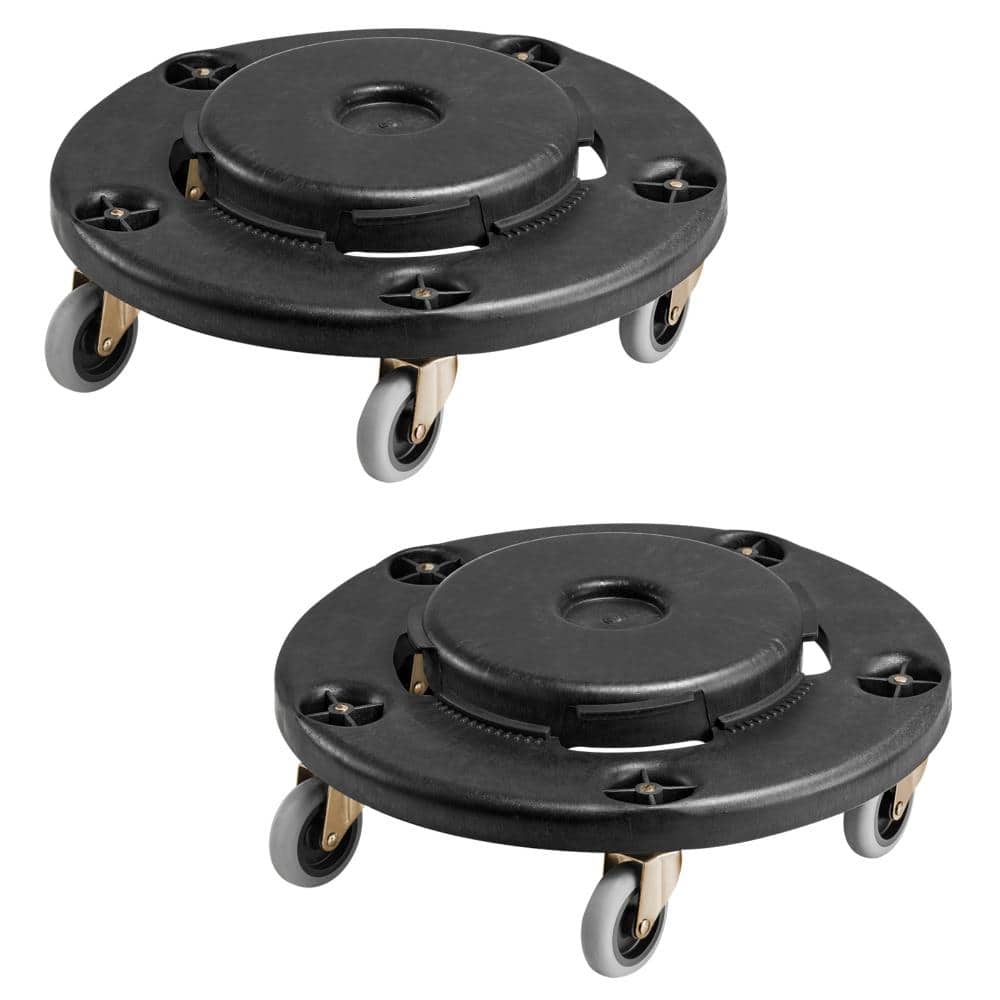 Avex 2 Pack 500 lb. Load Capacity Round Trash Can Dolly Fit 20, 32, 44, 55 Gal Garbage Container price history on PriceWatchPro