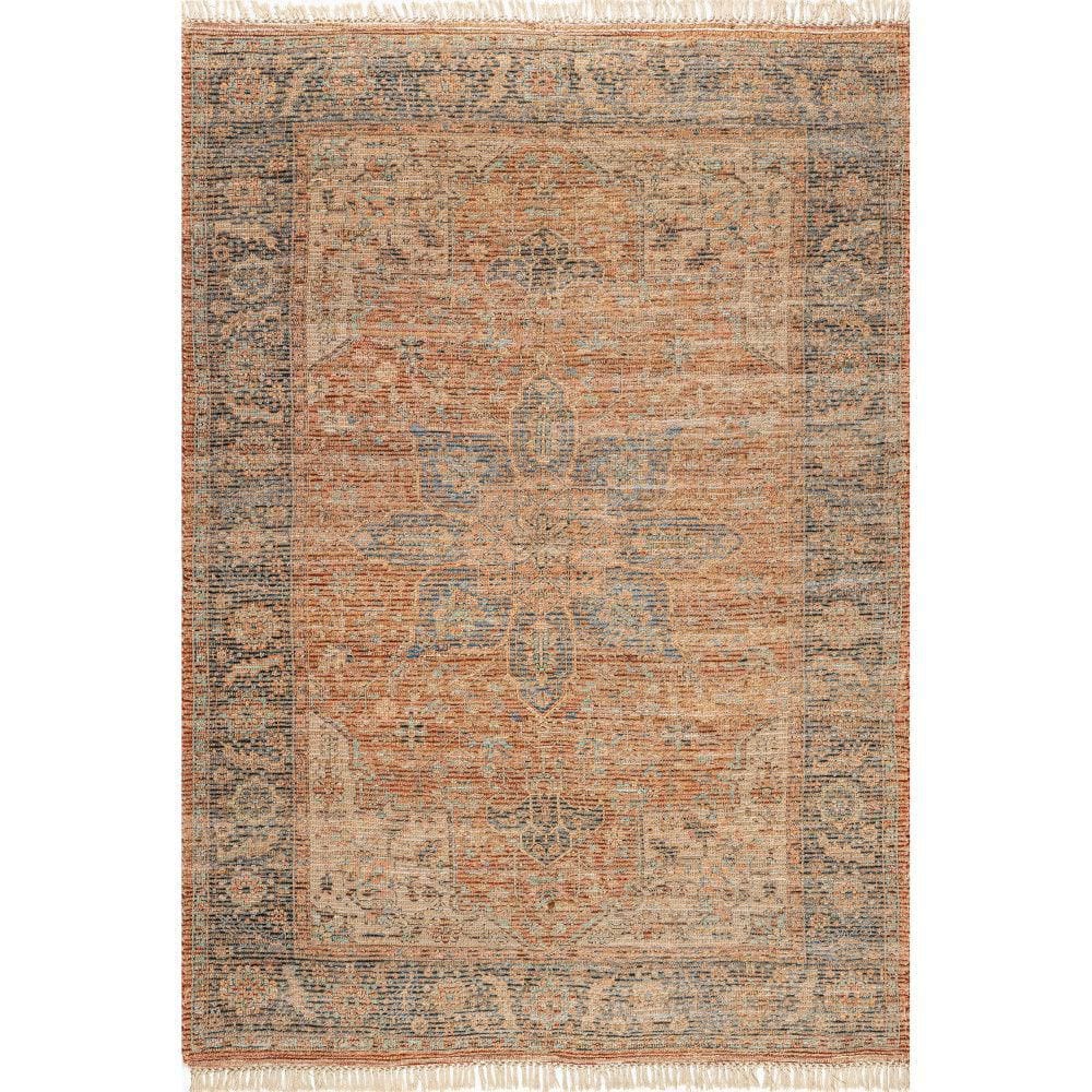 Multicolor Medallion Flat Woven Synthetic 8' x 10' Area Rug