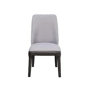 Madan Fabric and Gray Oak Side Chair (Set of 2)