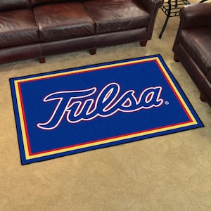 NCAA - University of Tulsa Blue 6 ft. x 4 ft. Indoor Area Rug