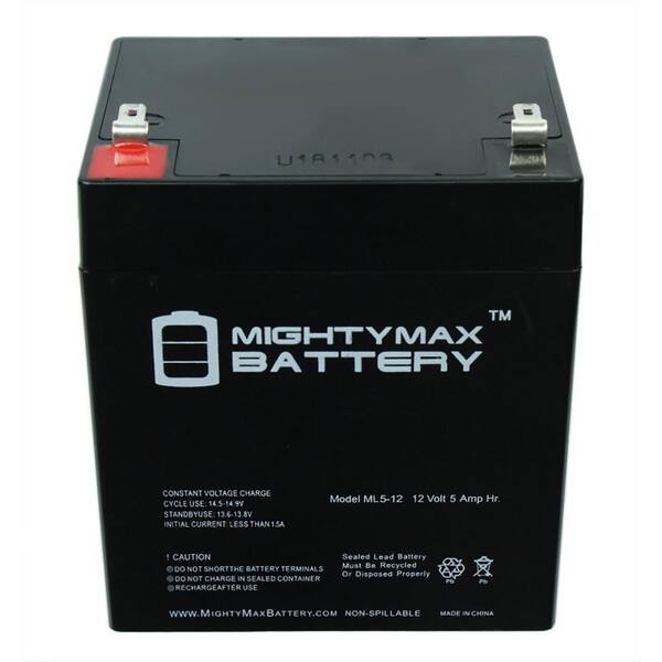 MIGHTY MAX BATTERY 12V 5AH SLA Battery Replacement for DURA12 5F