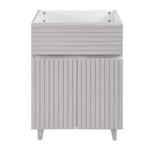 Bernay 24 in. W x 18 in. D x 33 in. H Bath Vanity Cabinet without Top in Grey