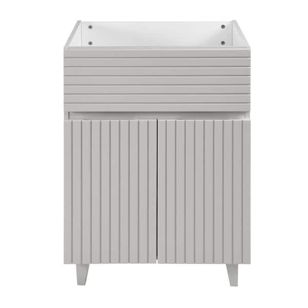 Swiss Madison Bernay 24 in. W x 18 in. D x 33 in. H Bath Vanity Cabinet without Top in Grey