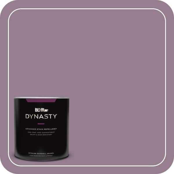 BEHR DYNASTY 1 qt. #680F-5 Plum Swirl Eggshell Enamel Interior Stain-Blocking Paint and Primer