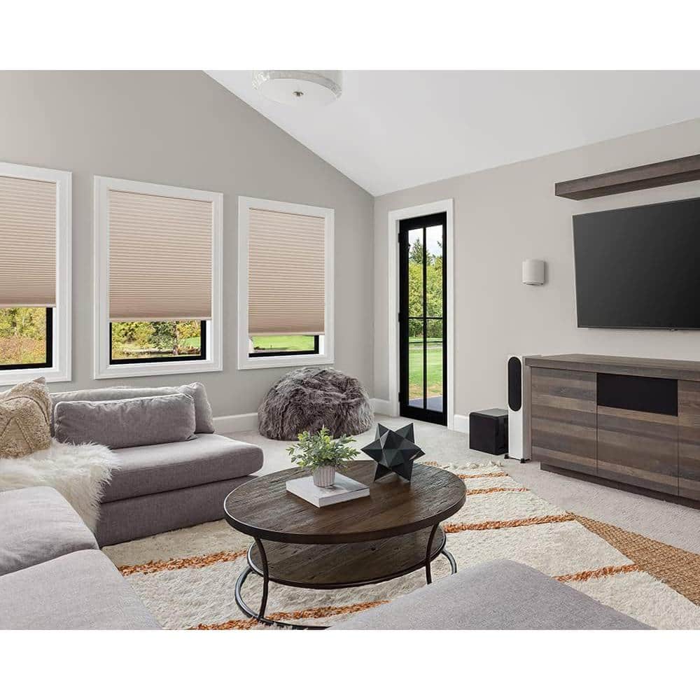 Natural Cordless Cellular Blackout Fabric Shade 60in x 64in