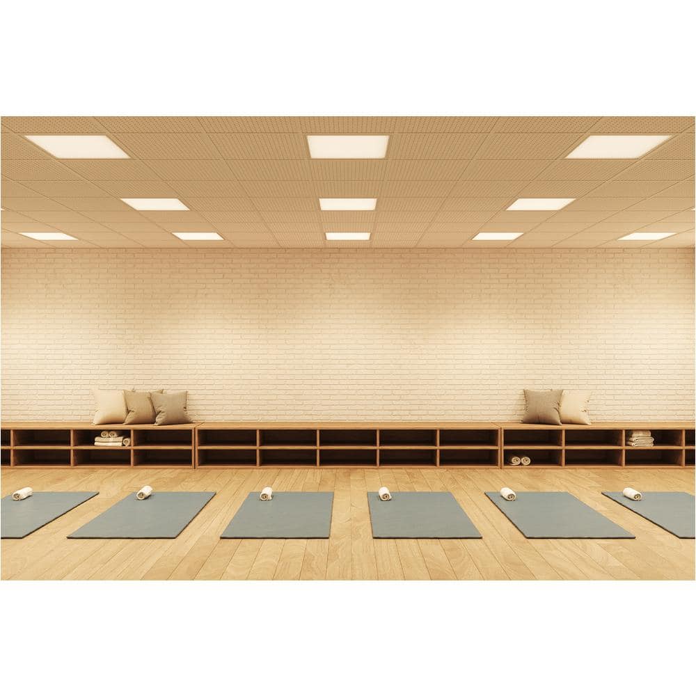 White Steel 24" x 24" LED Troffer Light Fixture