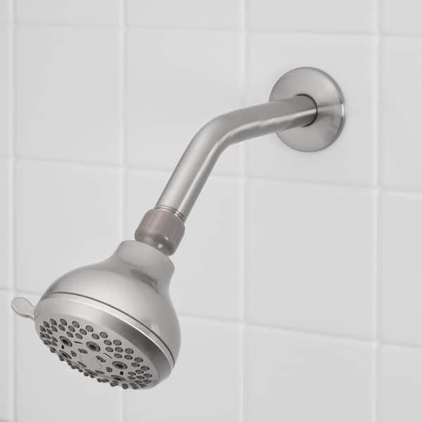 Glacier Bay 11 in. Shower Arm with Flexible Flange, Chrome 520 HD2480CP -  The Home Depot