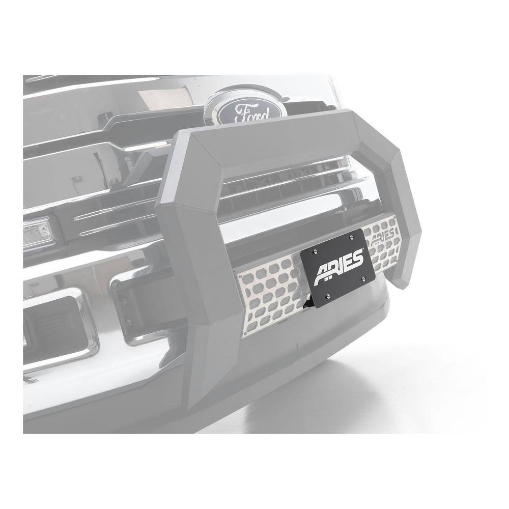 Aries AdvantEDGE Bull Bar License Plate Bracket 2169000 The Home Depot