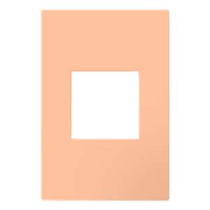 Adorne 1-Gang Peachy Decorator/Rocker Plastic Wall Plate with Microban Protection