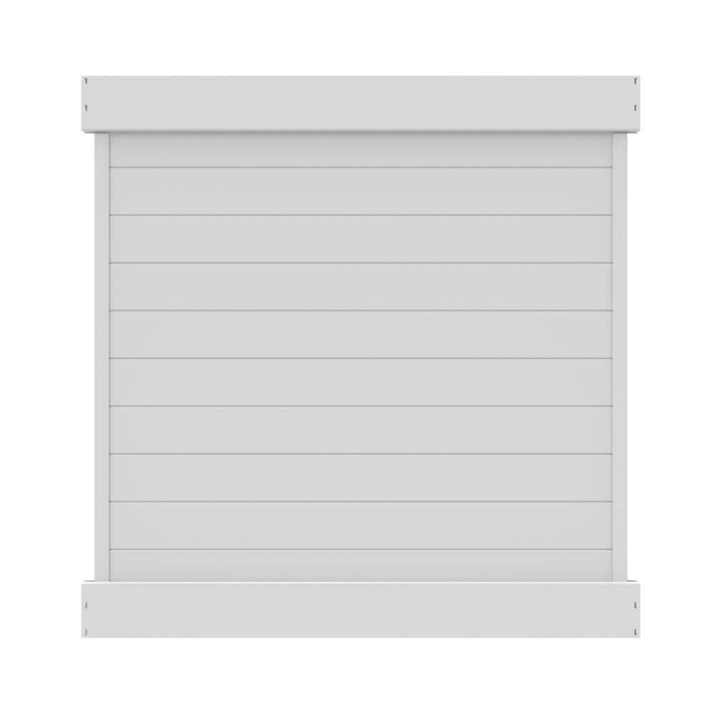 Horizontal 6 ft. H x 6 ft. W White Privacy Vinyl Fence Panel (Unassembled) price history on PriceWatchPro