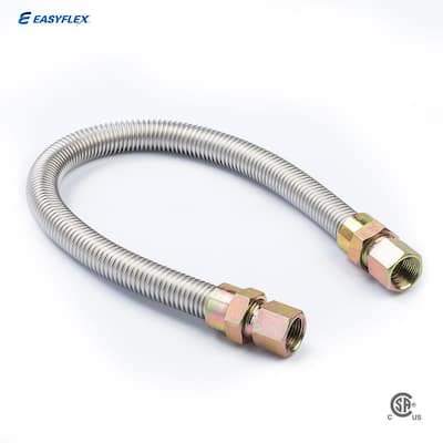 3/4 in. FIP x 3/4 in. FIP x 48 in. Stainless Steel Gas Connector (5/8 in. O.D.)- 106,000 BTU